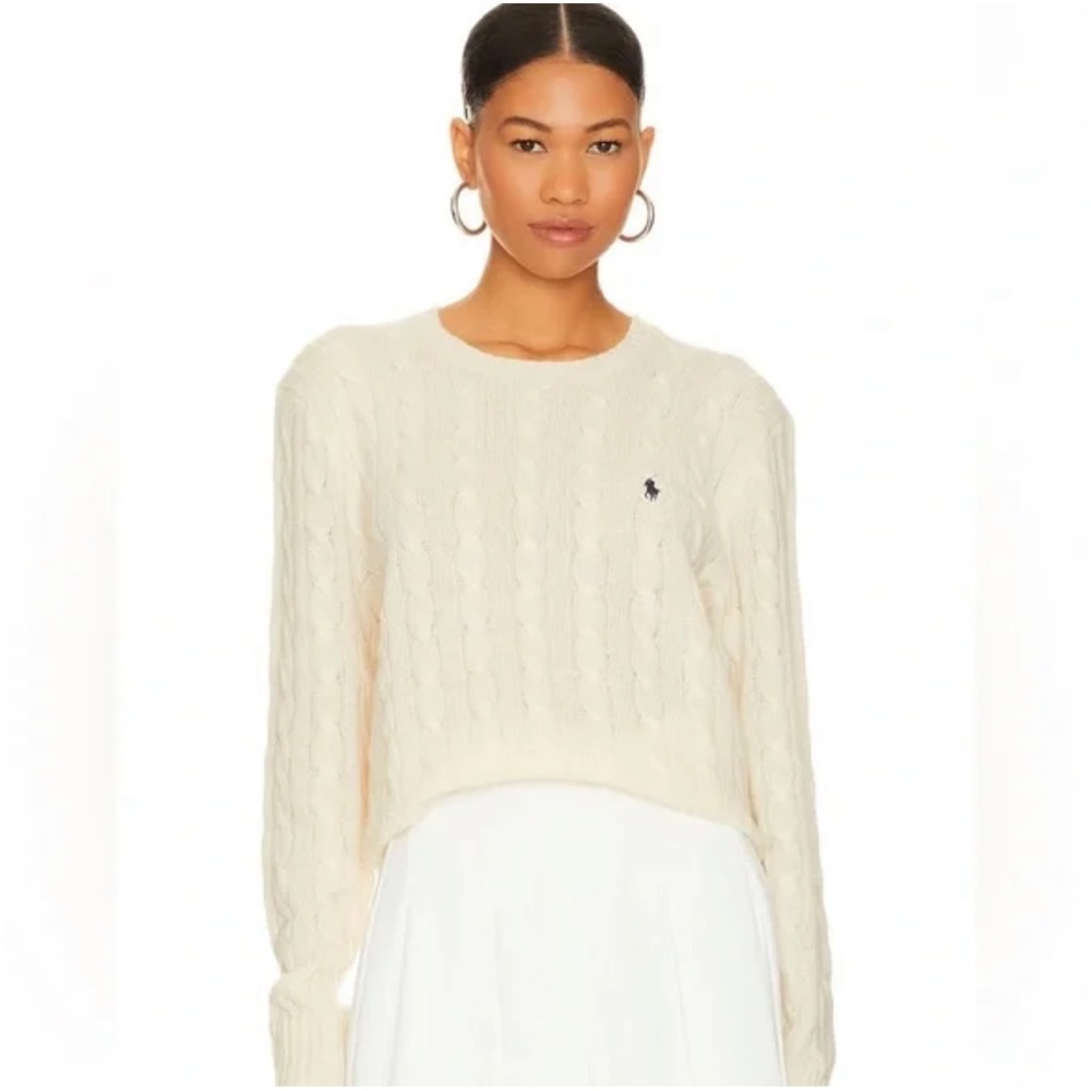Ralph Lauren Cream Cable Sweater